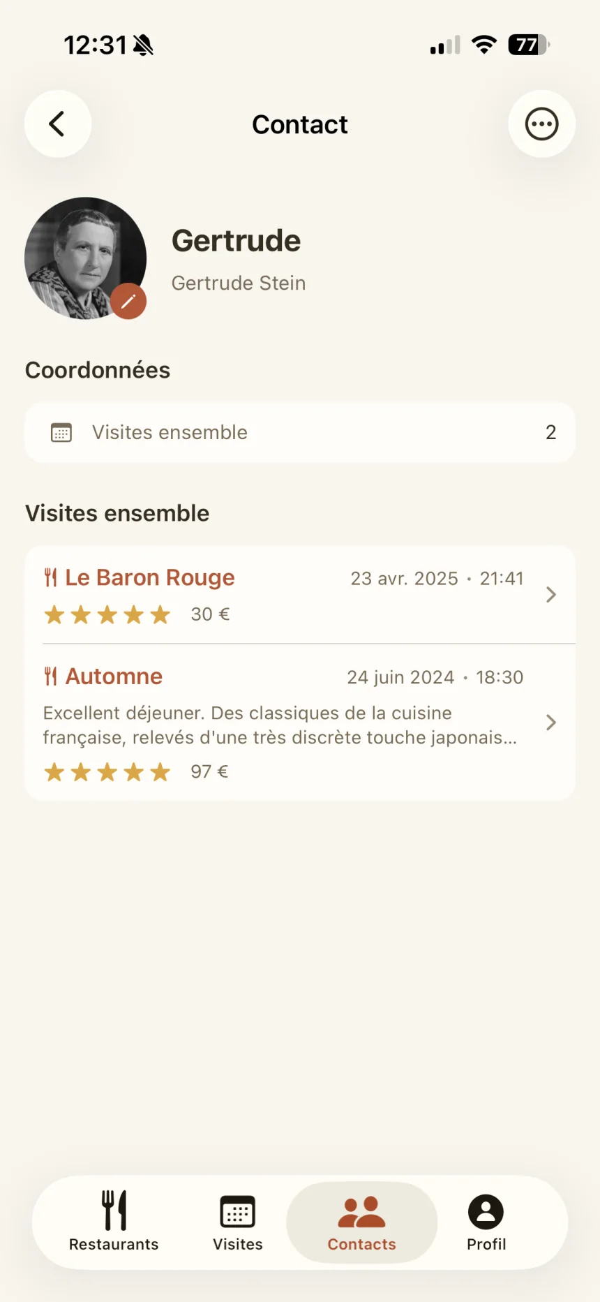 Souvenez-vous de qui était là.