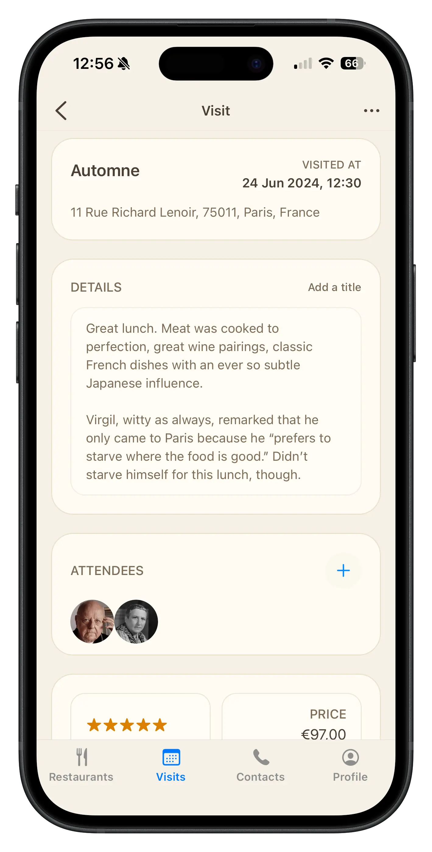 BentoBook Contact List Feature
